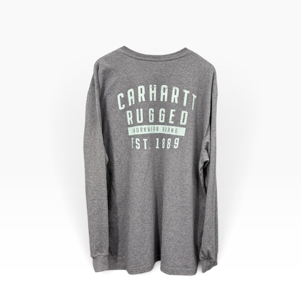 Carhartt 104433 Men's XL Original Fit Long Sleeve Pocket T Shirt Graphic NWT